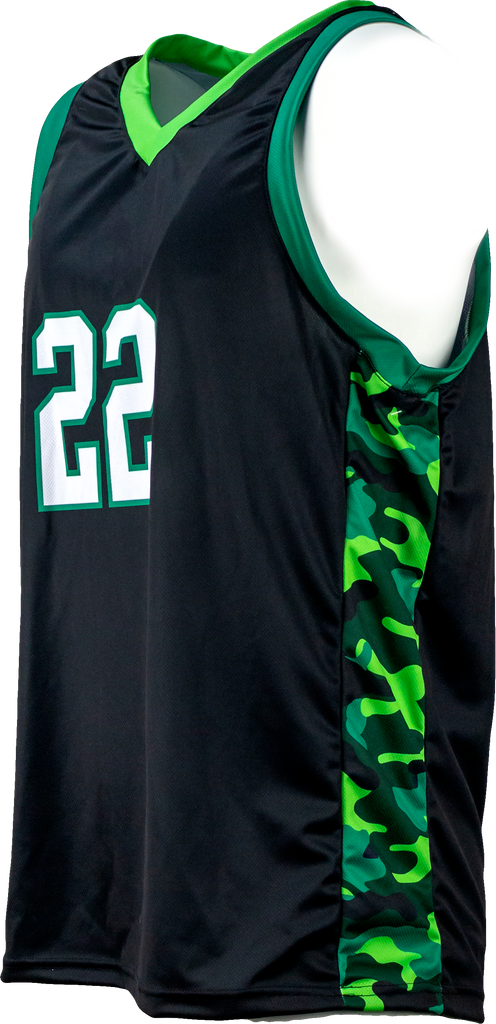 FitUSA Camo REVERSIBLE Sublimated Men's Basketball Jersey